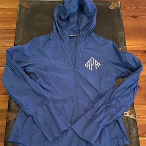 Blue Hooded Women's Jacket